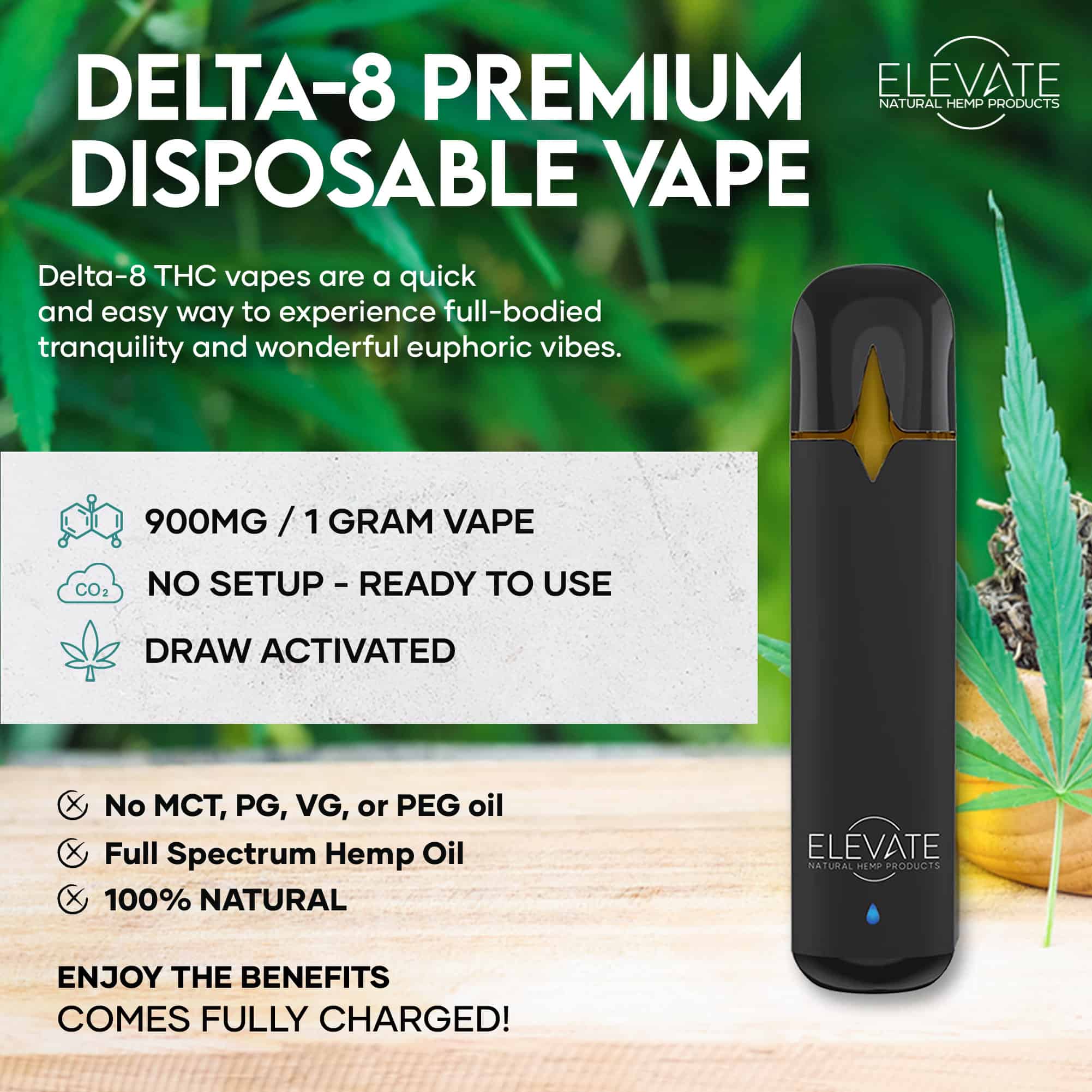 Delta 8 Disposable Vape - Kandy Kush - Image 3